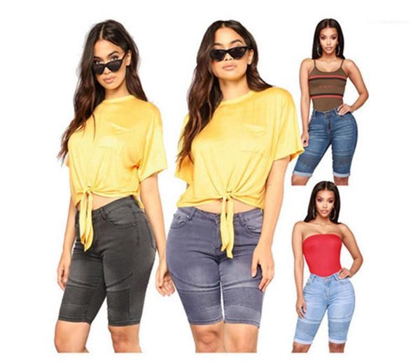 

jeans cuffs vintage skinny womens pants urban leisure style womens clothing womens designer summer knee length, Blue