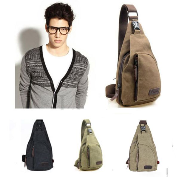 

wholesale-men canvas retro handbag messenger shoulder sling crossbody chest bags