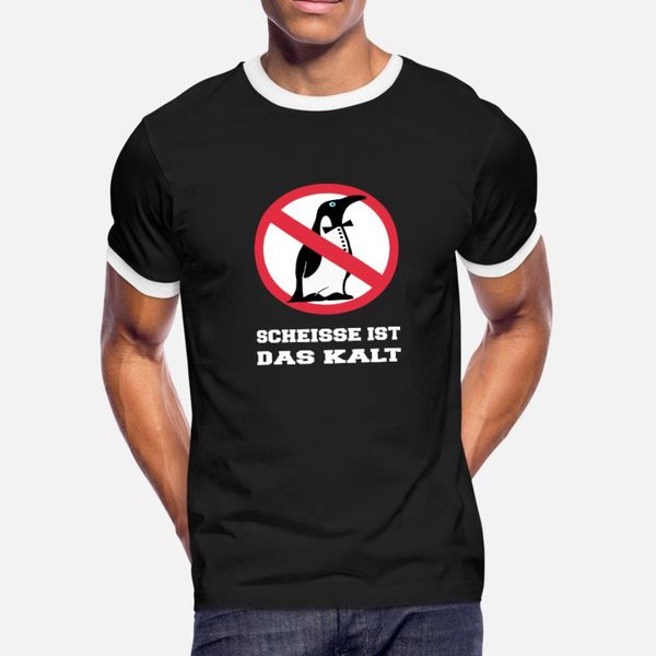 

shit is cold penguin white t shirt men designer cotton s-xxxl basic solid crazy comical summer letter shirt