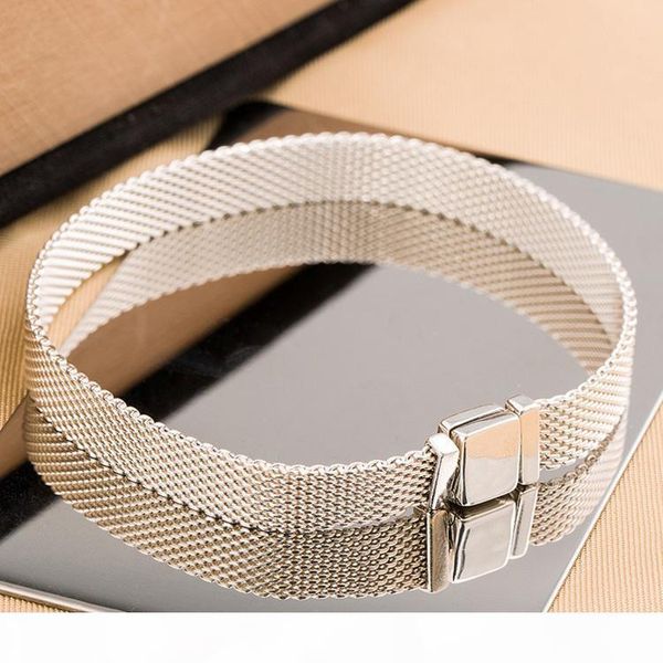 

arrival 925 sterling silver reflexions bracelet set original box for pandora new hand chain bracelets for women mens, Golden;silver