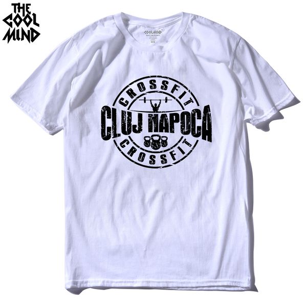 

the coolmind men's tee shirts short sleeve o-neck body buildind print men t-shirt 100% cotton casual printed men t shirt