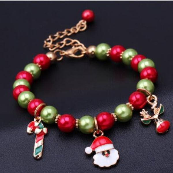 

jewelry bracelets for women chrismas santa reindeer pendant bracelets for chrismas gift fashion of shipping, Golden;silver