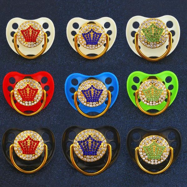 

pacifiers# style bling crown pacifier for 0-18 m baby luxury dummy girls and boys gift