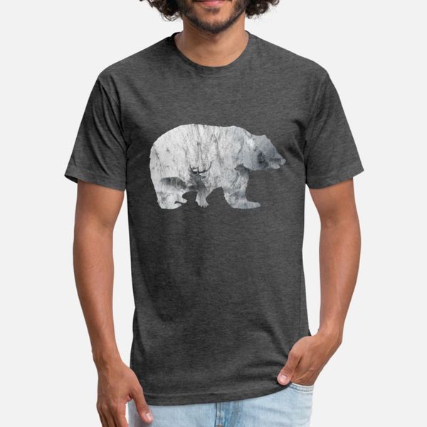 

bear mountain t shirt men gift 100% cotton s-xxxl natural gift basic spring normal shirt