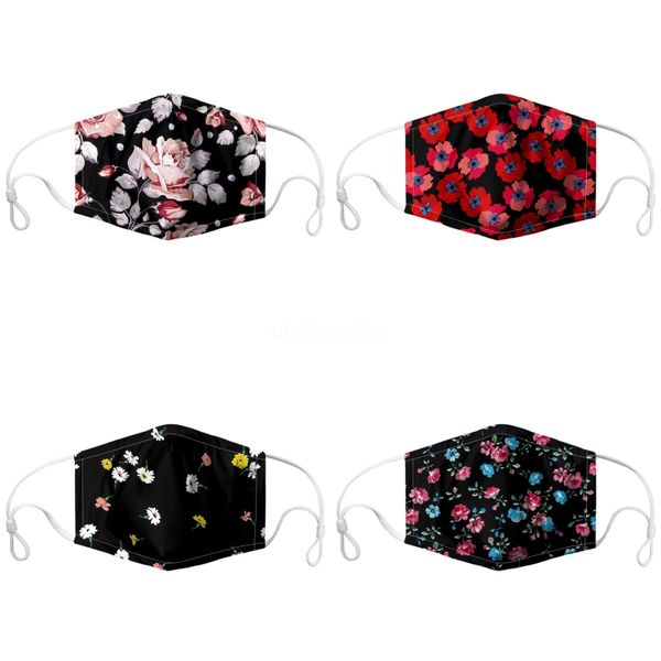 

designer breathe face masks prective mask ultraviolet-proof dustproof riding cycling sports print mouth masks men and women outdoor#583, Black