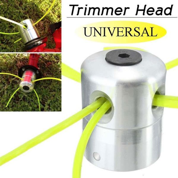 

cylindrical grass trimmer head coil chain outdoor updated trimmer head gardening silver durable agricultural use grass trimmer