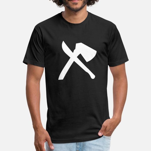 

bushcraft axe machete t shirt men knitted cotton plus size 3xl fit famous breathable spring trend shirt