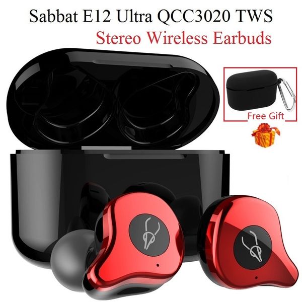 

sabbat e12 ultra qcc3020 tws bluetooth earphone 5.0 aptx wireless earphones stereo earbuds noise reduction headset pk x12 ultra