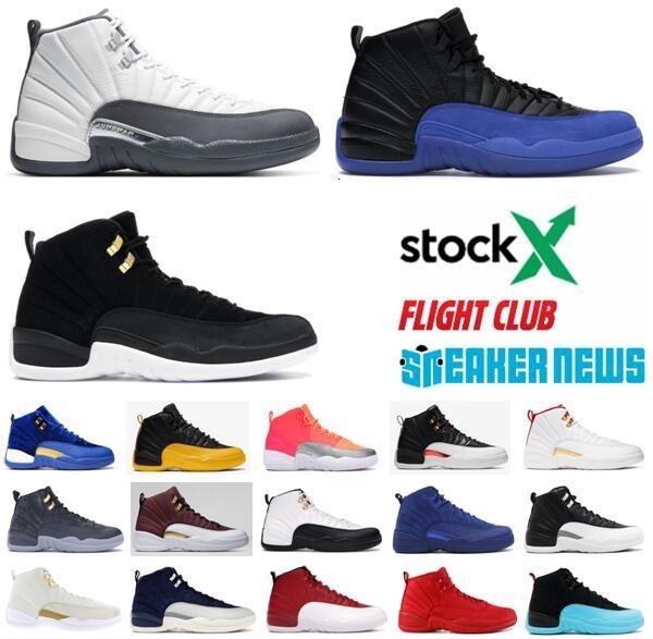 

12 12s jumpman game ball mens basketball shoes 12 dark grey men designer sneaker sport shoes jogging trainers boot with box, Black