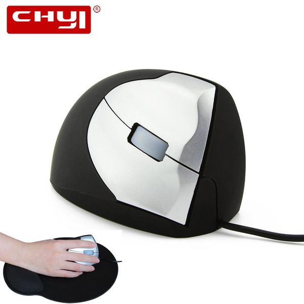 

cgjxschyi wired vertical mouse ergonomic 1200dpi usb cable 3d connect button right hand optical upright wrist rest mice for pc lapt19121