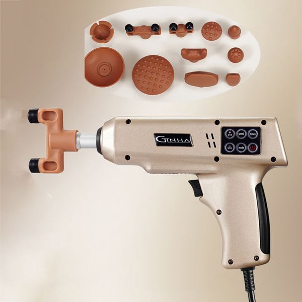 

new electric bone correction gun 11 heads 900n adjustable spine chiropractic instrument activator cervical therapy massager