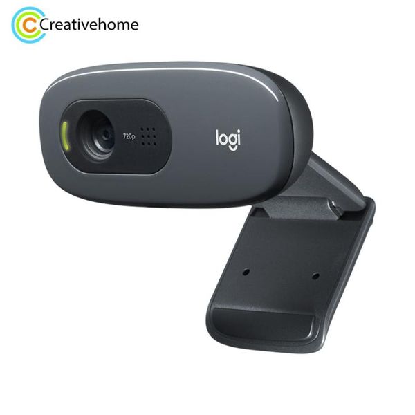 

100% original c270 webcam 720p/30fps hd network video calls for pc web chat camera built-in noise-canceling microphone