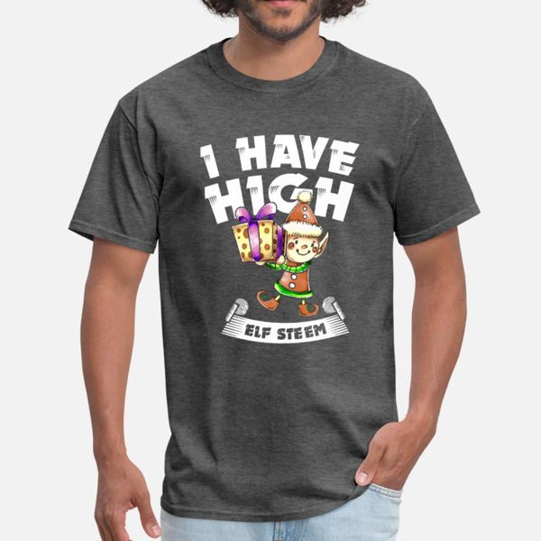 

elf christmas santa claus gift t shirt men customize 100% cotton s-xxxl kawaii crazy funny casual spring natural shirt