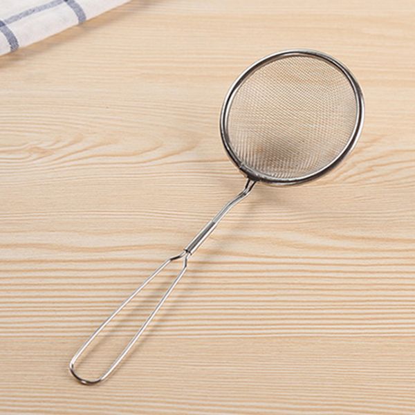 

stainless steel hanging spoon strainer long handle dinnerware kitchen cooking utensils tools grease strainer spoon scoop colander