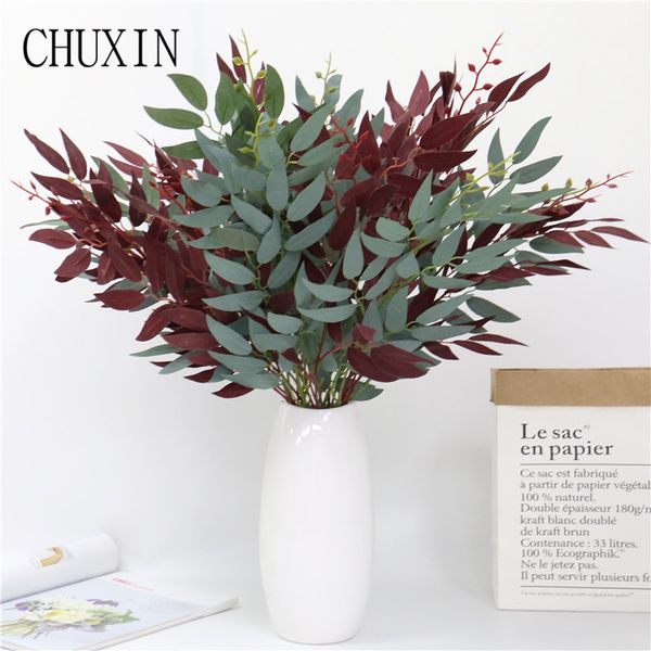 

decorative flowers & wreaths artificial plants willow leaf bouquet home decor fake flower vine wedding road arrangement decoration