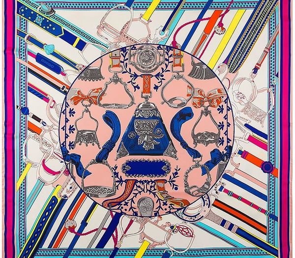 

130*130cm handmade women 100% real silk scarf shawls belt print vintage large bufandas twill silk square shawls&wraps gifts, Blue;gray