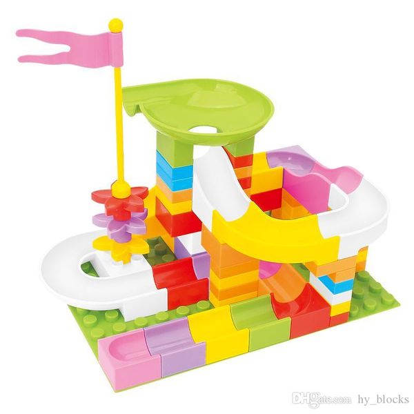 

balls track building blocks various interesting shapes assembly display diy various rolling route creative design for kids imagination 02