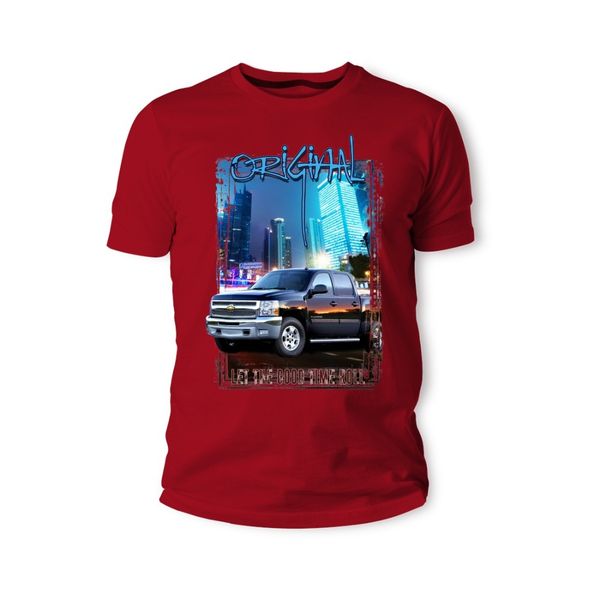 

2019 new men's t shirt t-shirt american classic muscle car chevy silverado schwarz auto youngtimer oldtimer herren t shirt
