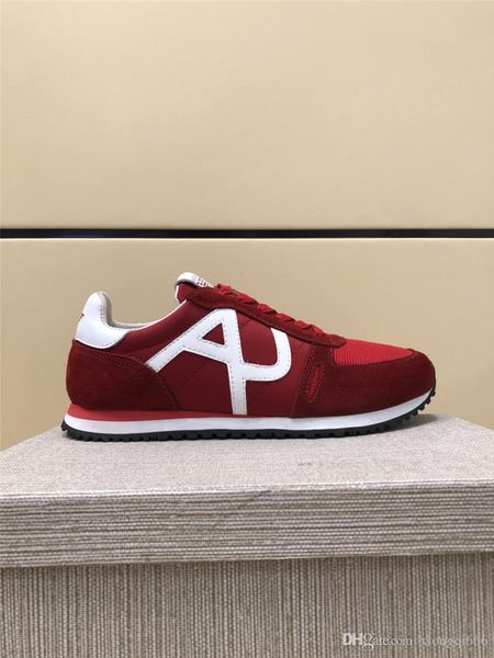 

2020fashion designer, luxury men's casual sports shoes, comfortable and versatile, high-quality men's shoesaa, Red;white