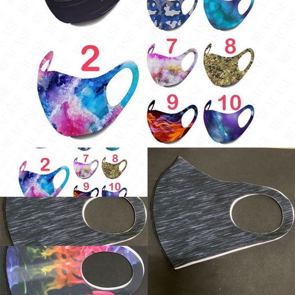 

flag printed camouflage tie-dye face summer mask fashion breathable dustproof protec g9ud