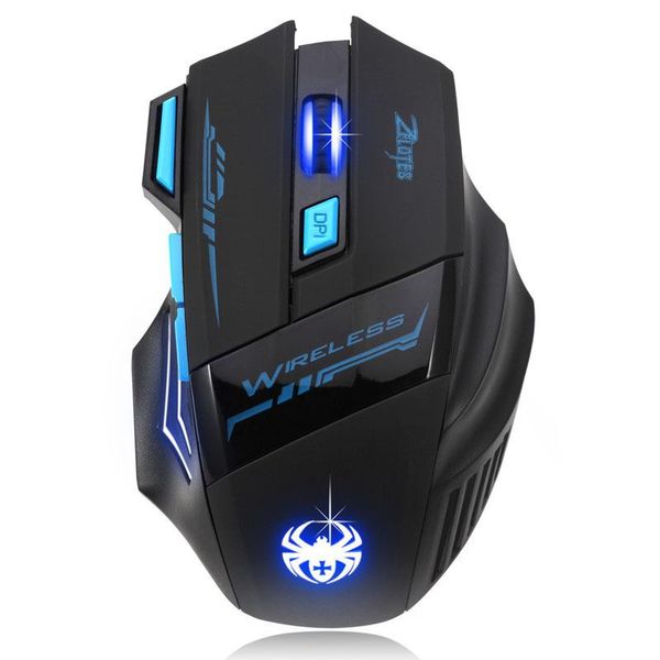 

cgjxszelotes 2018 new adjustable 2400 dpi optical wireless mouse gamer mice computer mouse gaming mouse for lappc drop shipping t190704