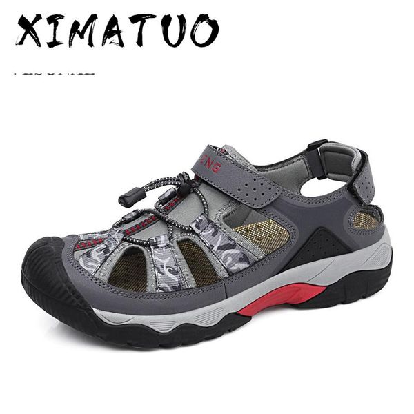 

2020 summer new camouflage classic shoes men sandals for male casual out door water walking beach water sandalias sandal, Black