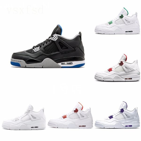 

cool grey 4 pure money metallic pack men basketball shoes 4s pine green court purple university orange red sneaker j#07-345