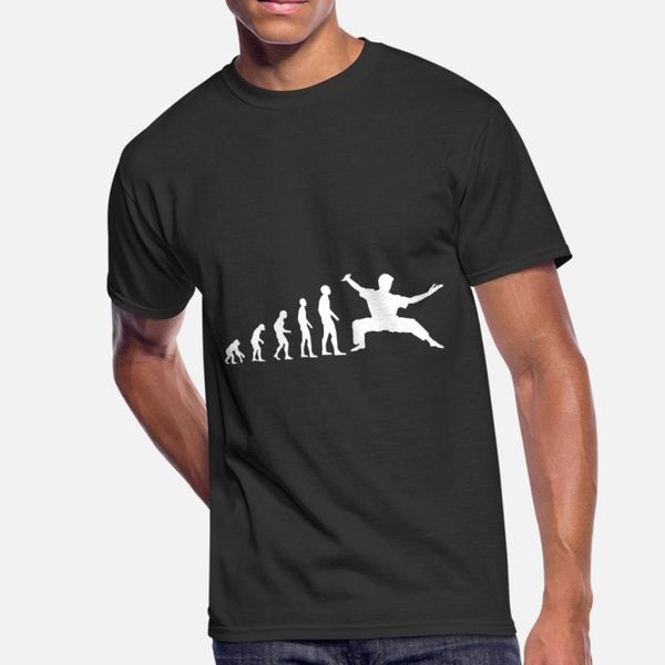 

evolution martial arts t shirt men knitted cotton o neck original crazy building summer style pictures shirt