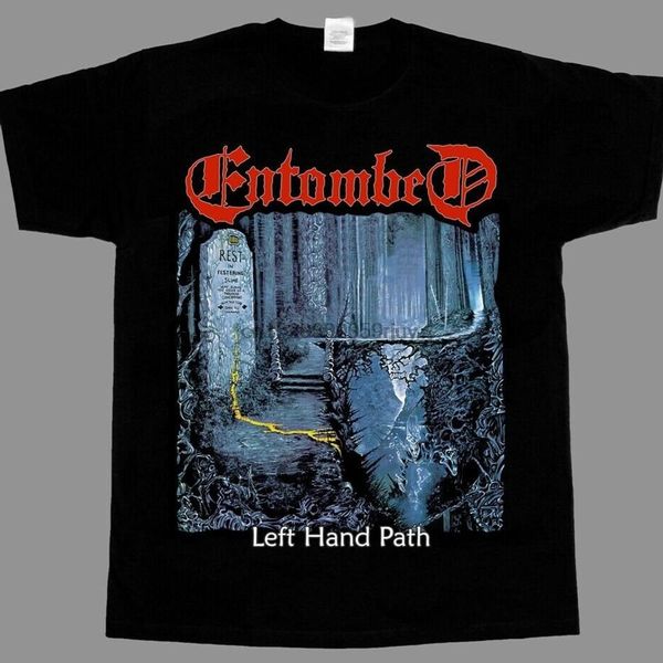 

entombed left hand path90 nihilist new black t shirt