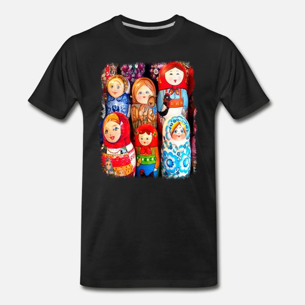 

matrioska matryoshka dolls t shirt men designing cotton size s-3xl costume gift humor summer style formal shirt