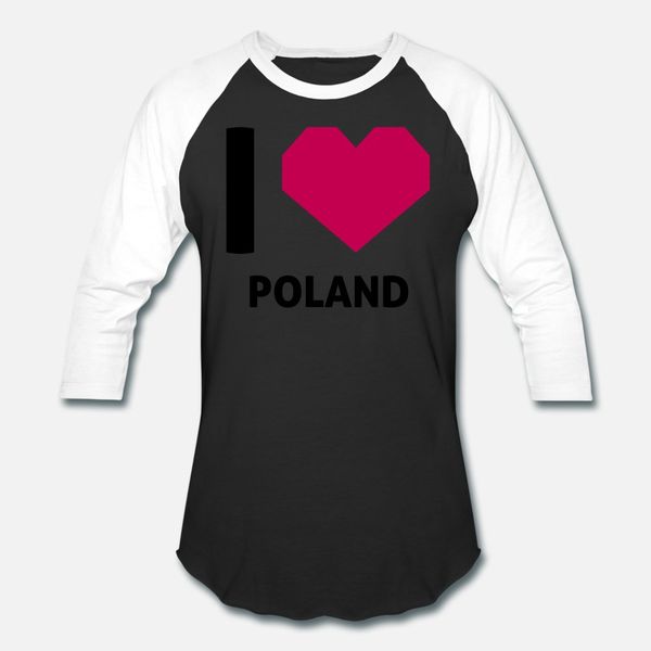 

i love poland t shirt men printed 100% cotton round neck pattern interesting fashion spring trend shirt
