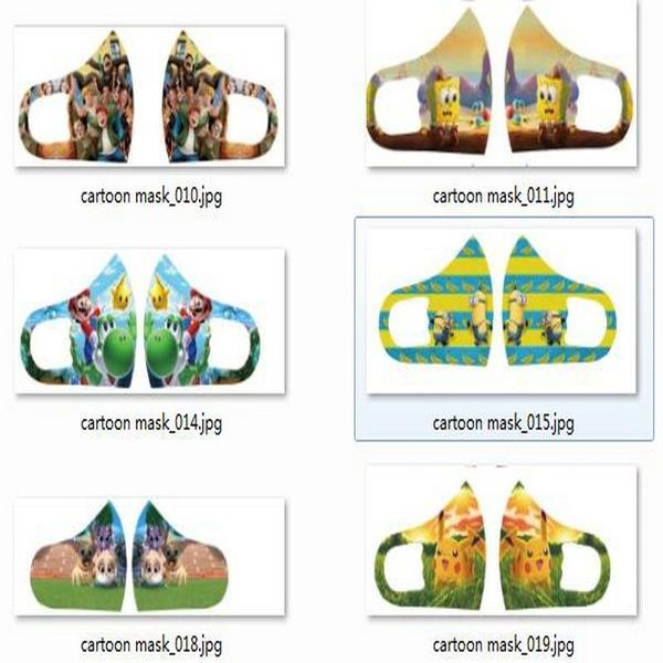 

face face designer mask face cartoon de mask mascarilla kids online cloth character masks custom mask pelicula shields kids zkfsf