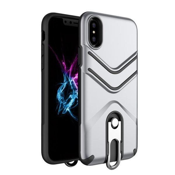

cgjxsfor iphone x xr xs max case 2 in 1 bracket hook phone case with finger ring holder new arrival 6 .5 inch