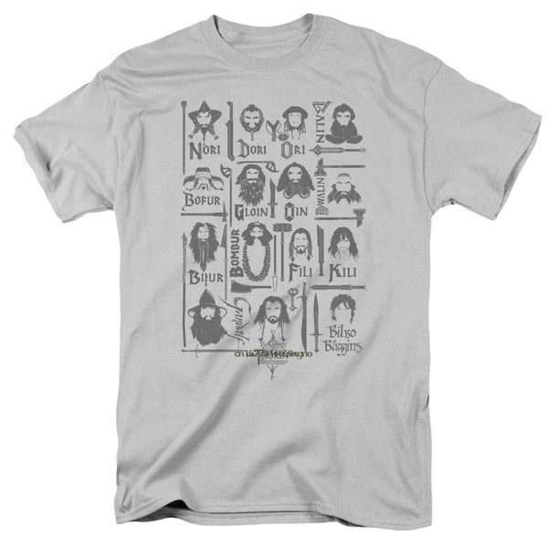 

2019 printed men t shirt cotton short sleeve the hobbit the company men's regular fit t-shirtwomen t shirt