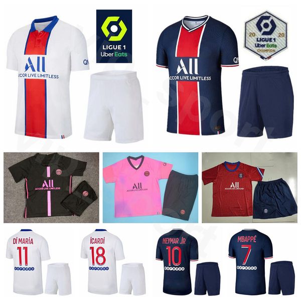 

20 21 soccer paris germain 19 pablo sarabia jersey set 9 edinson cavani 14 juan bernat 23 julian draxler mbappe football shirt kits, Black
