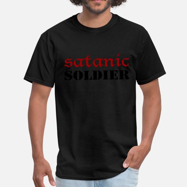 

satanic soldier t shirt men designs cotton s-xxxl clothes sunlight new style summer style family shirt