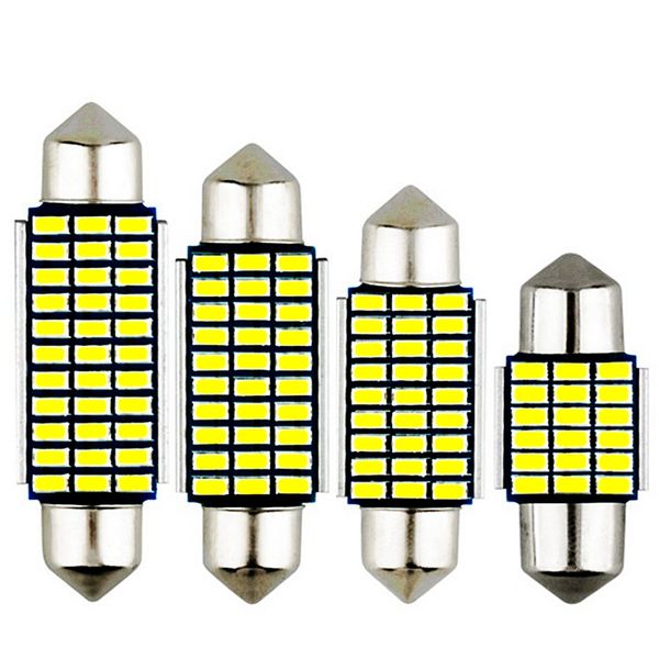 

31mm 36mm 39mm 41mm c5w c10w super bright 18 27 30 33 smd 4014 led car festoon lights canbus error interior doom lamp bulb