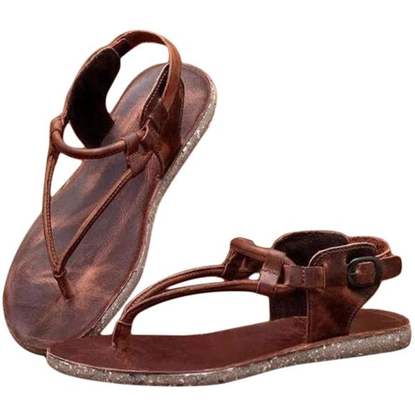 

sandals fashion low heels flats woman hollow t strap casual shoes for women beach clip toe sandals slippers, Black