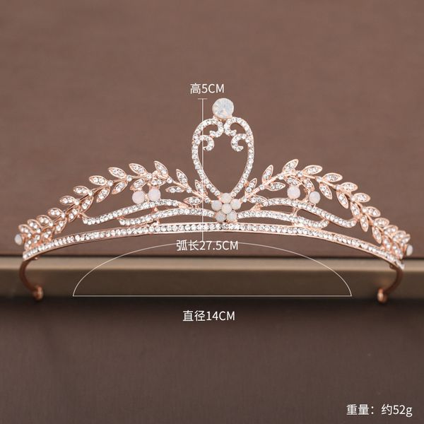 

new bridal crown headdress wedding princess wedding headdress crown birthday dress accessories, Golden;silver