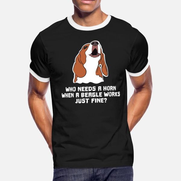 

funny beagle gift idea beagle lovers alarm horn t shirt men knitted tee shirt s-3xl kawaii fit new fashion summer style trend shirt
