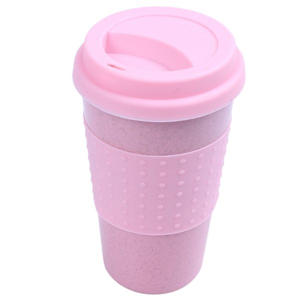 

reusable coffee cups eco friendly travel coffee mugs with lid 201-300ml pink