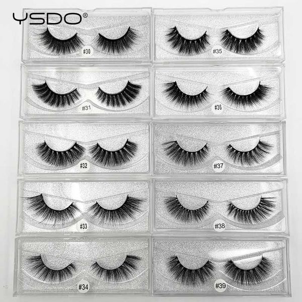 

false eyelashes ysdo 1 pair 3d mink lashes winged natural hair lash makeupdramatic soft thick fake wispy