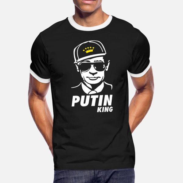 

putin king t shirt men character 100% cotton round neck fit cute new style summer style outfit shirt