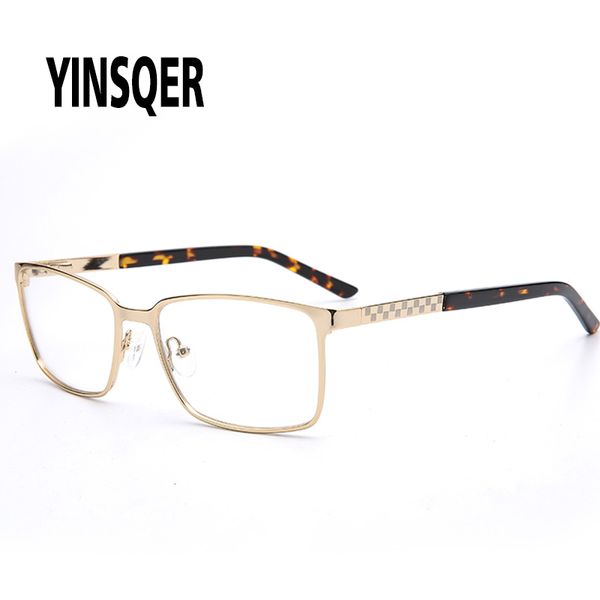 

fashion sunglasses frames yinsqer 2021 korean retro prescription frame glasses men transparent light eyeglass myopia reading, Black