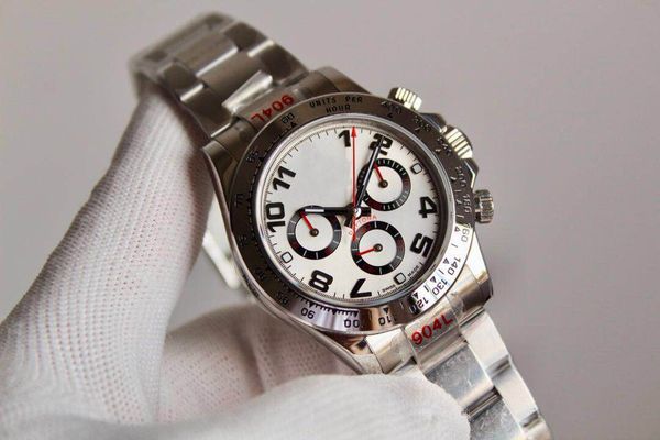 

904l fine steel watchband 904l fine steel watchcase 7750 automatic mechanical timing/second movement 40mm montre de luxe, Slivery;brown