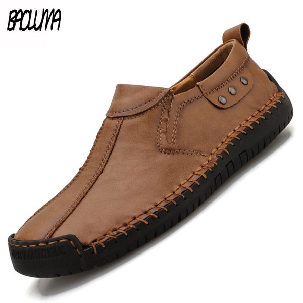 

autumn men's casual shoes soft comfortable men's shoes italian style loafers spring for men zapatos de hombre, Black
