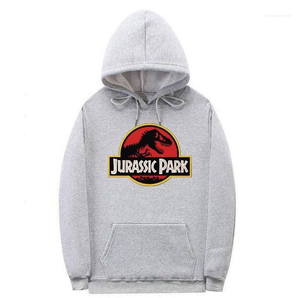 

jurassic park mens autumn designer hoodies crew neck long sleeve solid color homme clothing floral print casual apparel, Black