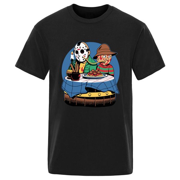 

oversize 100% cotton mens t-shirts friday the 13th texas chainsaw massacre summer fashion camisetas retro summer ropa de hombre