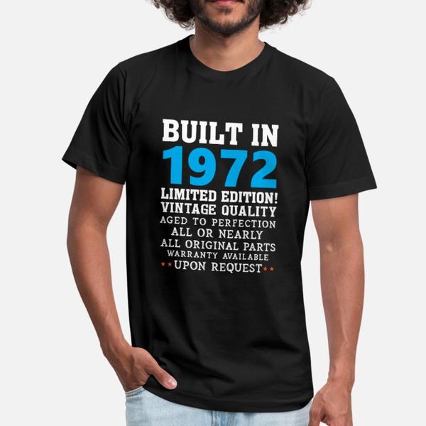 

built in 1972 built in 1972 t shirt men designing cotton plus size 3xl pattern cute building summer leisure shirt