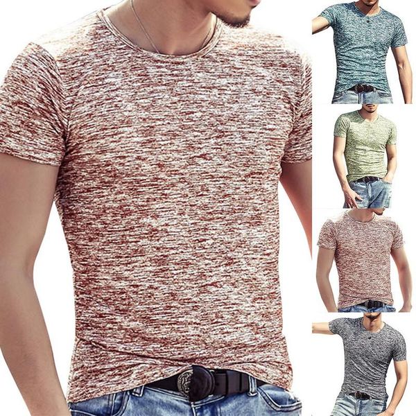 

tees mens clothing short sleeve casual o neck slim fitness tshirt fashion men t shirts sportswear top, White;black